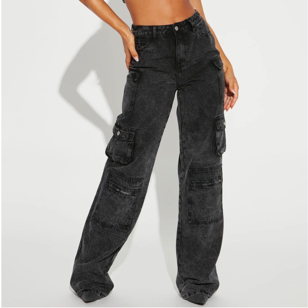 Fashion nova tall mad for you cargo jeans